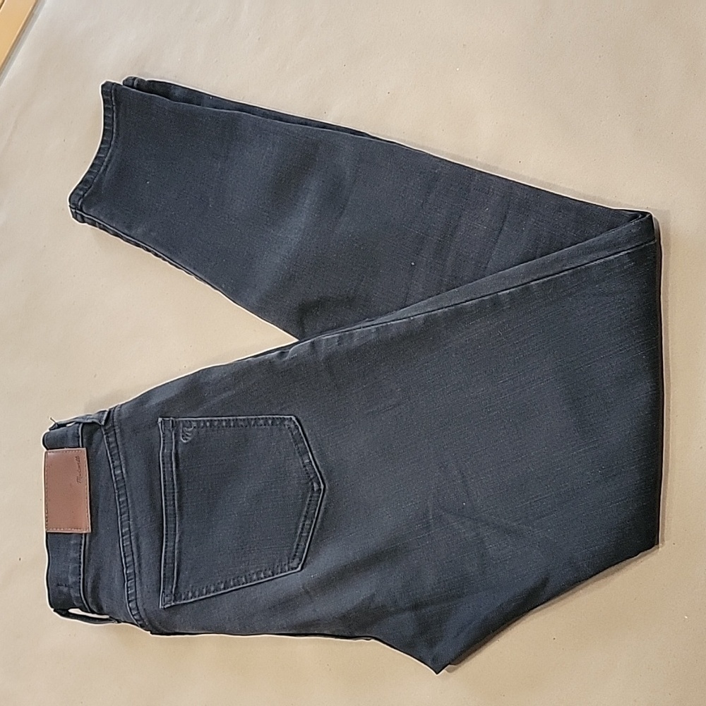 Madewell Size 27 '9" High Riser Skinny Skinny' Washed Black Denim Jeans, GUC